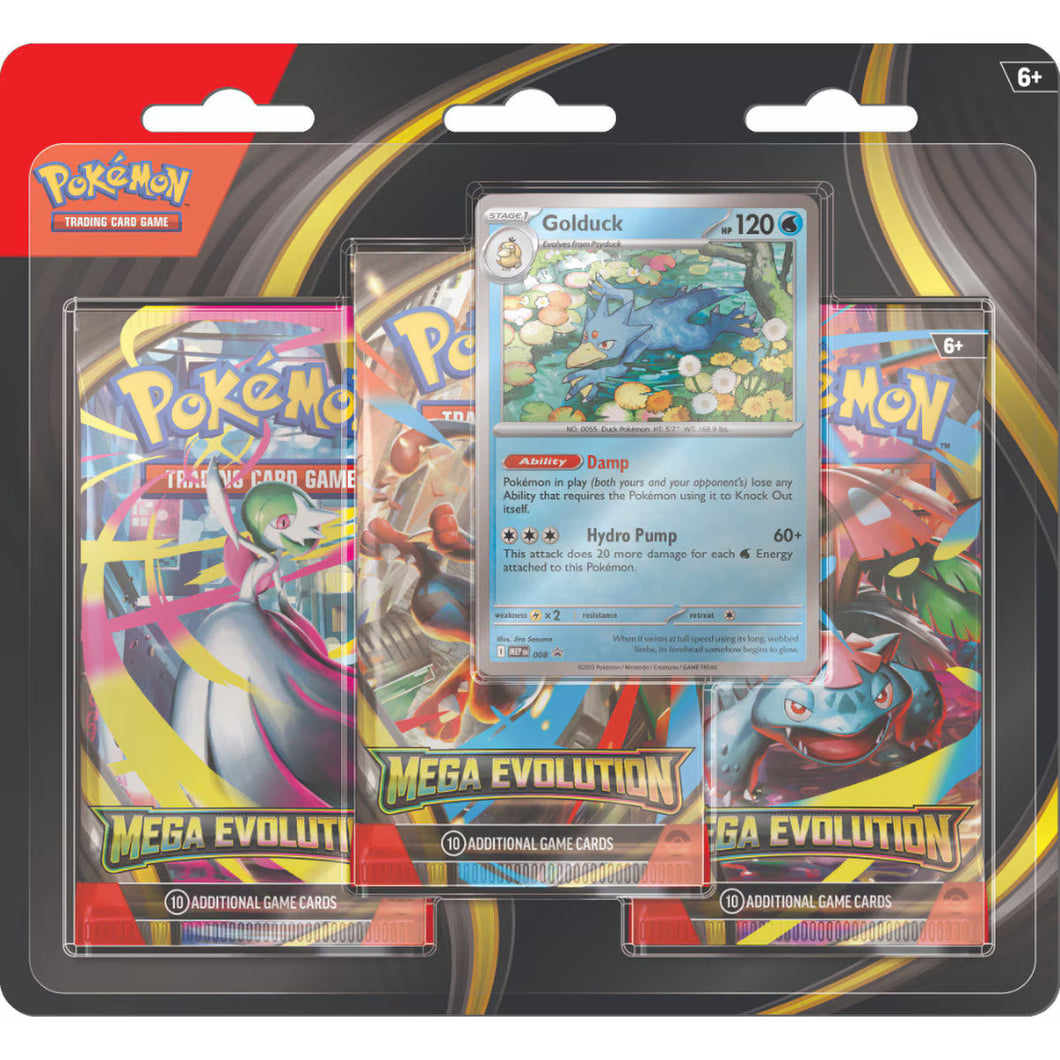 Pokémon TCG : Mega Evolution - 3 Pack Blister