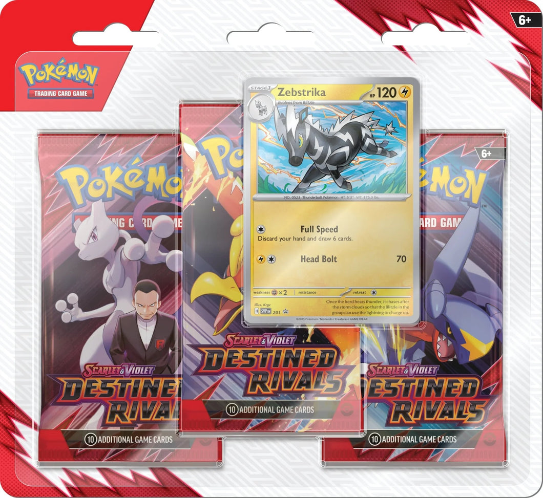 Pokemon TCG Scarlet & Violet 10 - Destined Rivals 3 Pack Blisters