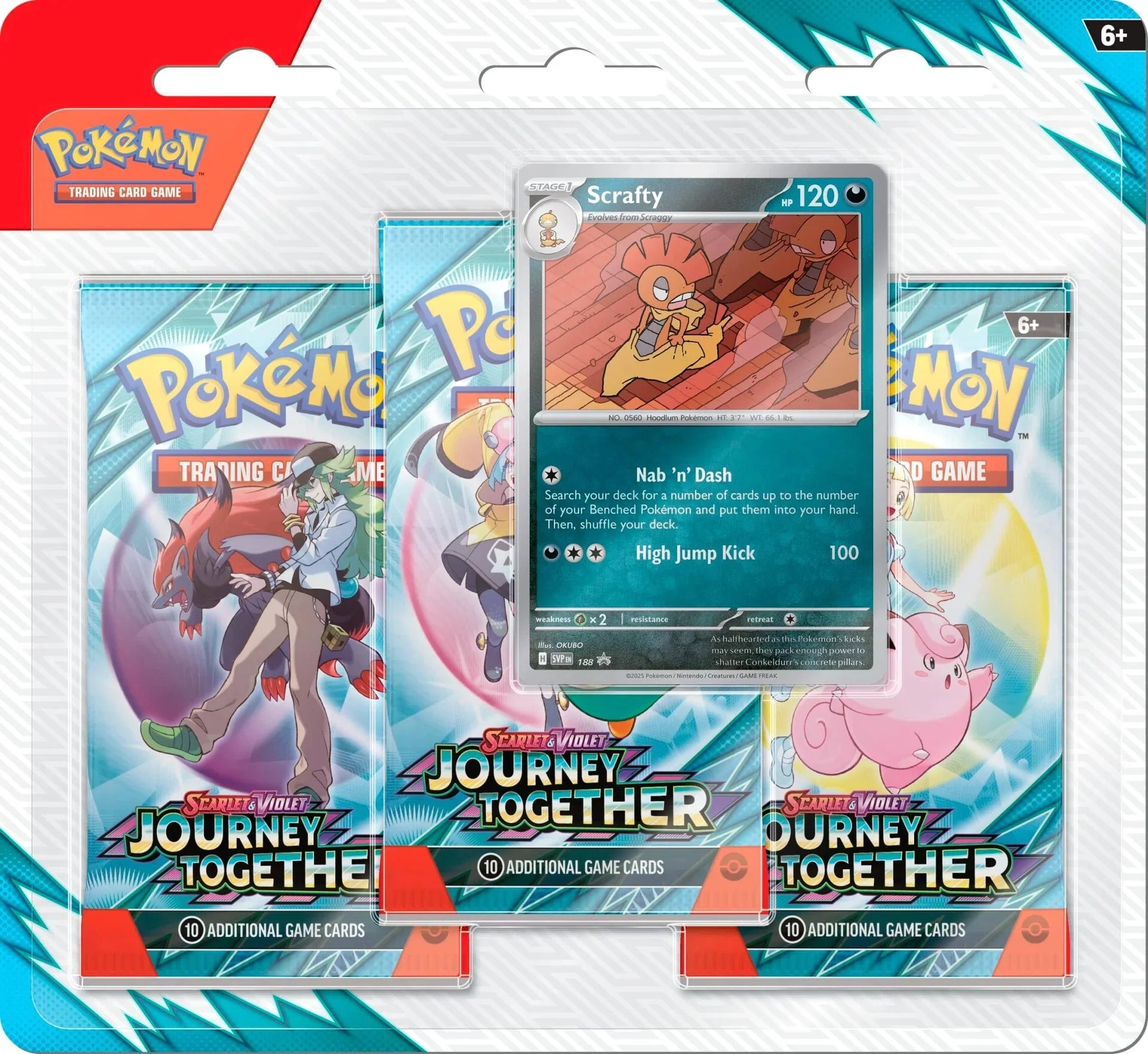 Pokémon TCG: Scarlet & Violet—Journey Together 3-Pack Blister