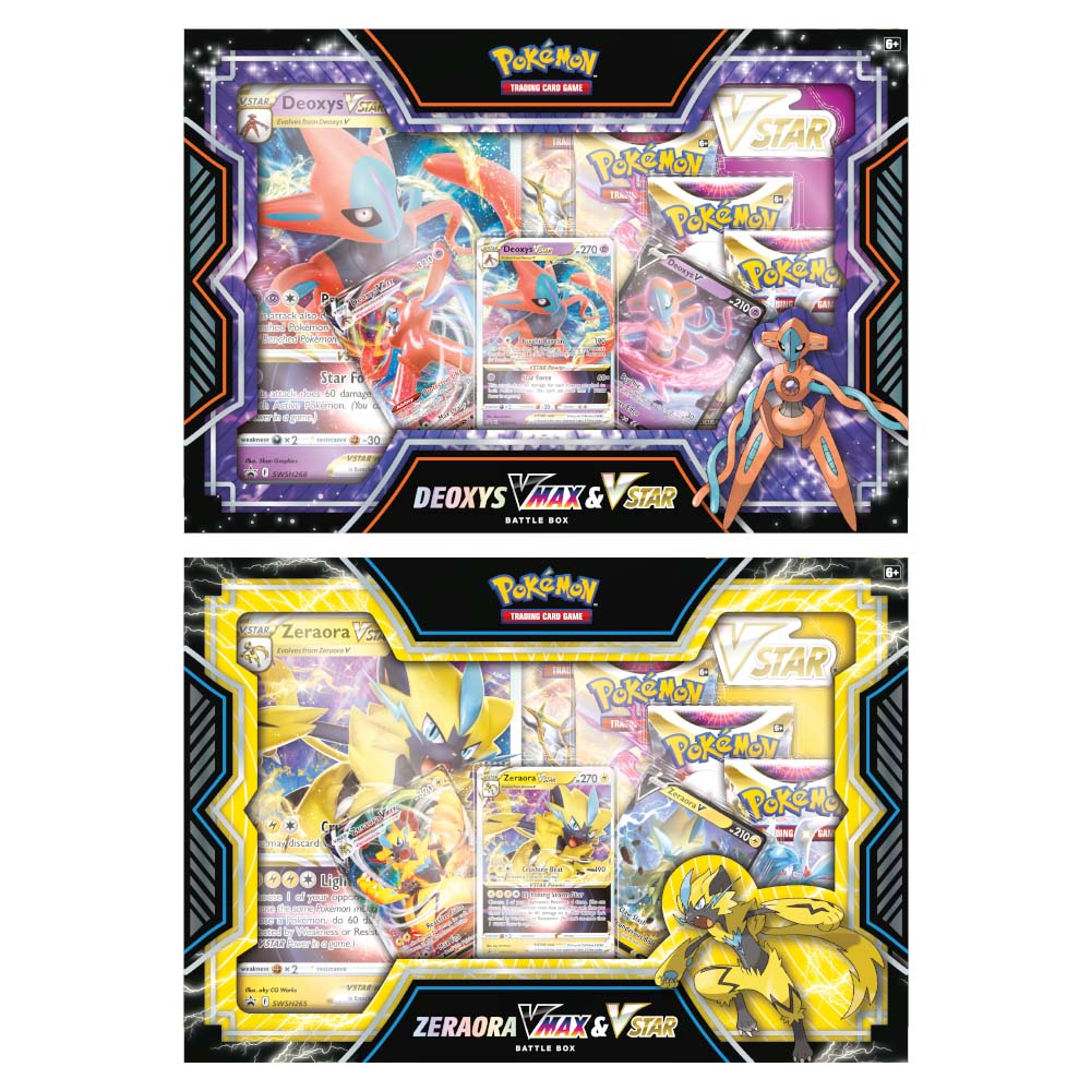 Pokémon: Deoxys/Zeraora VMAX & VSTAR Battle Box